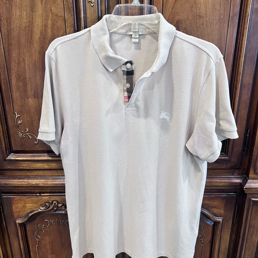 Men’s Burberry Brit Novacheck Polo Shirt Monogram Motif